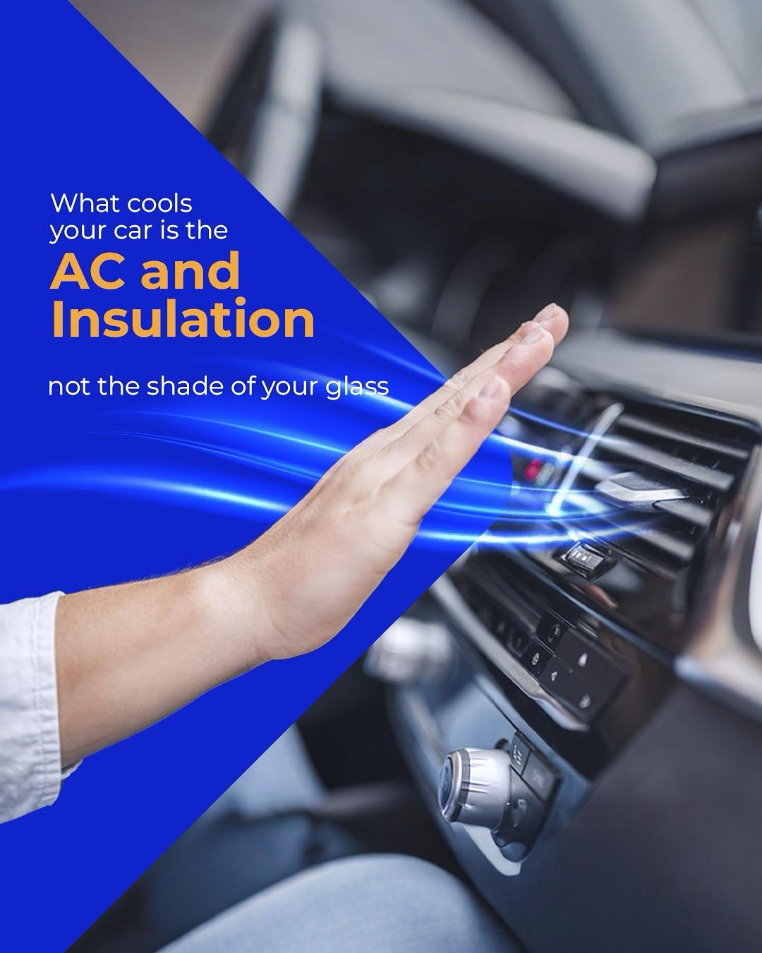 Car AC system components and insulation materials for optimal cooling
